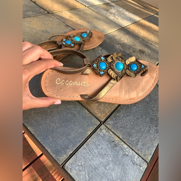 πHost Pickπ Coconuts by Matisse Leather Sandals Size 8 - Picture 2 of 6